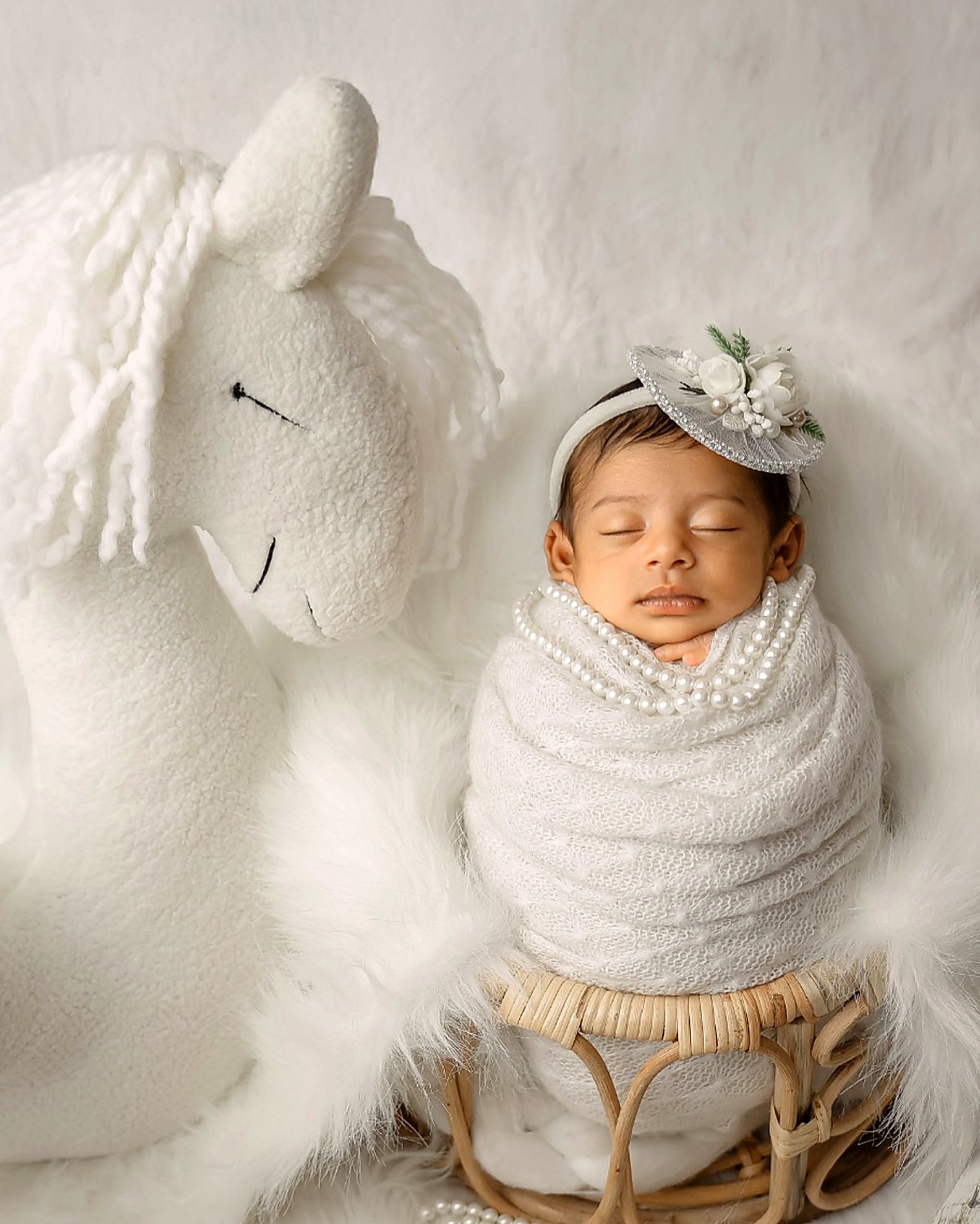 Newborn photography session at Kaya Chitra Studio, Surat